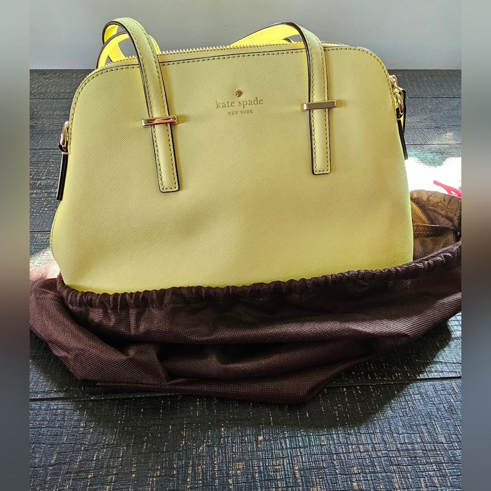 Kate Spade pastel yellow purse NWOT